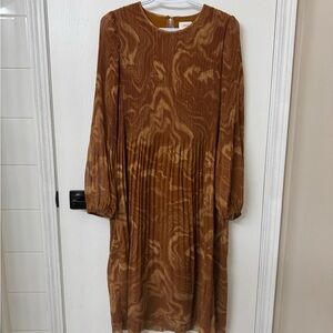 Wilfred DayDreamer Brown Pleated Dress